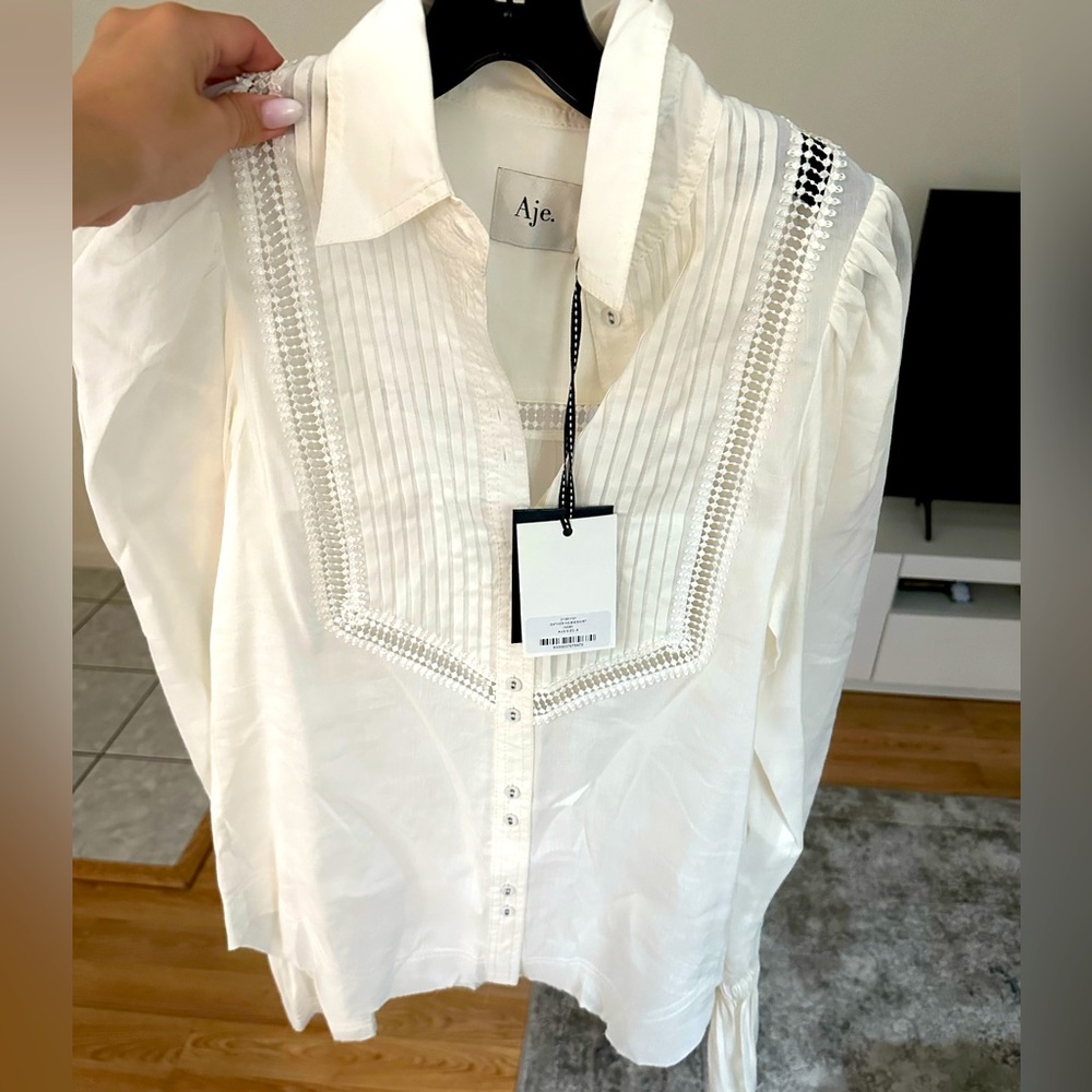 Beautiful Aje white blouse